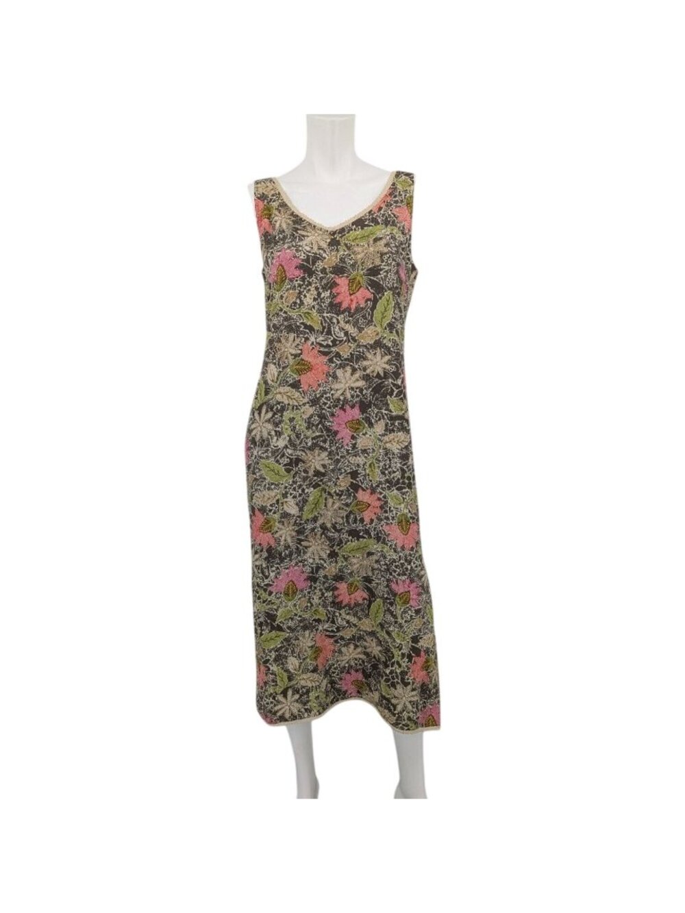 Vtg Sigrid Olsen Floral Maxi Slip Dress Y2K‎ Cottage Whimisigoth Fairy 6 Petite